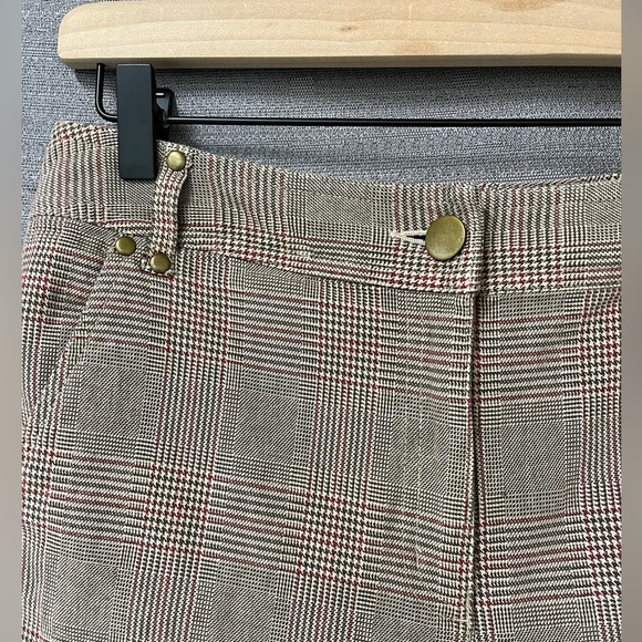 Vintage Talbots High Rise Straight Leg Plaid Cotton Trouser Pants in size 8 - Picture 1 of 8